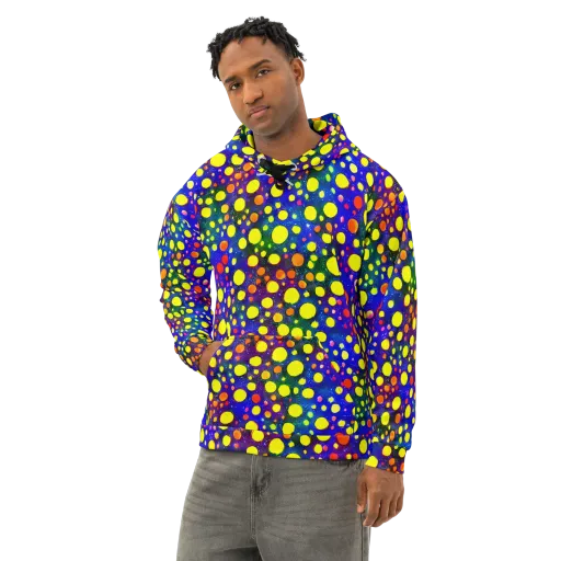 Ultraviolet Bubbles on a Cotton Hoodie
