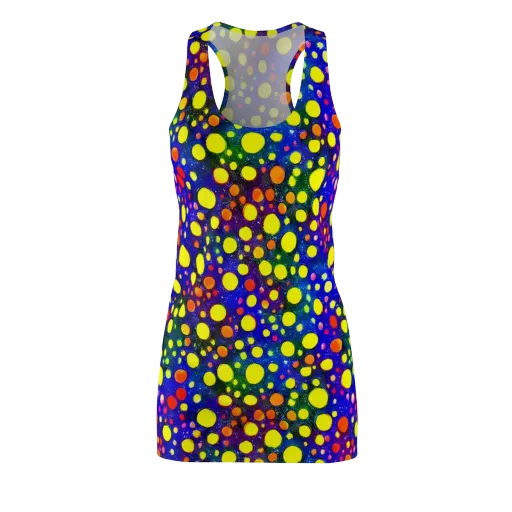 Ultraviolet Bubbles on a Racerback Dress