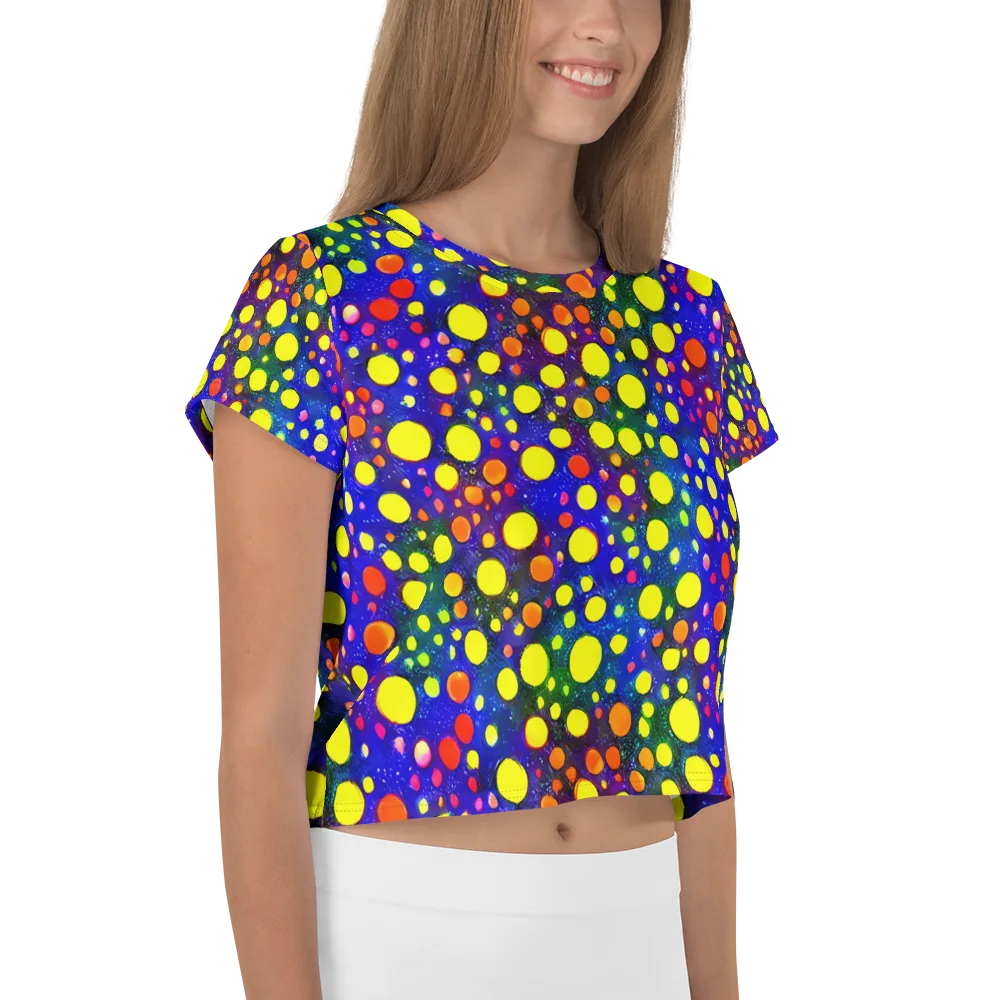 Ultraviolet Bubbles on Crop Tee — Right