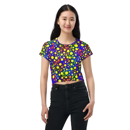 Ultraviolet Bubbles on a Crop Tee