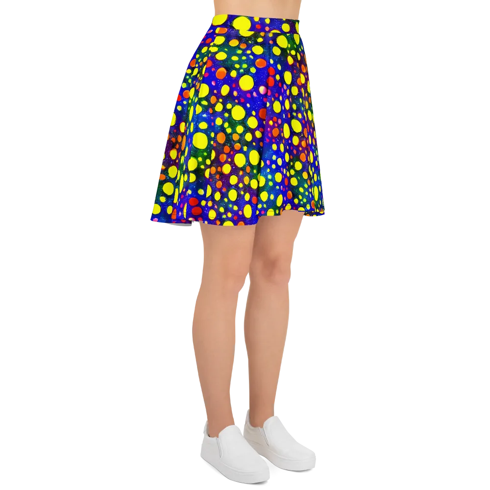 Ultraviolet Bubbles on Skater Skirt — Right