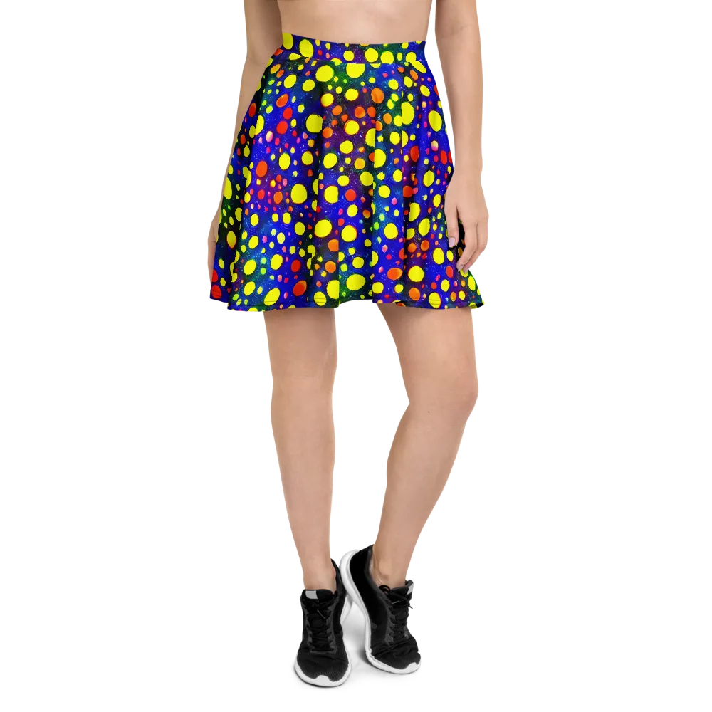 Ultraviolet Bubbles on Skater Skirt — Front