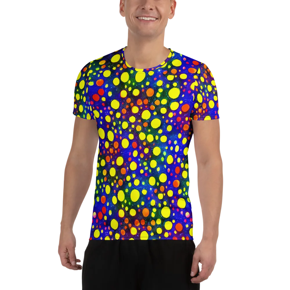 Ultraviolet Bubbles on Men's Athletic T-Shirt — Front