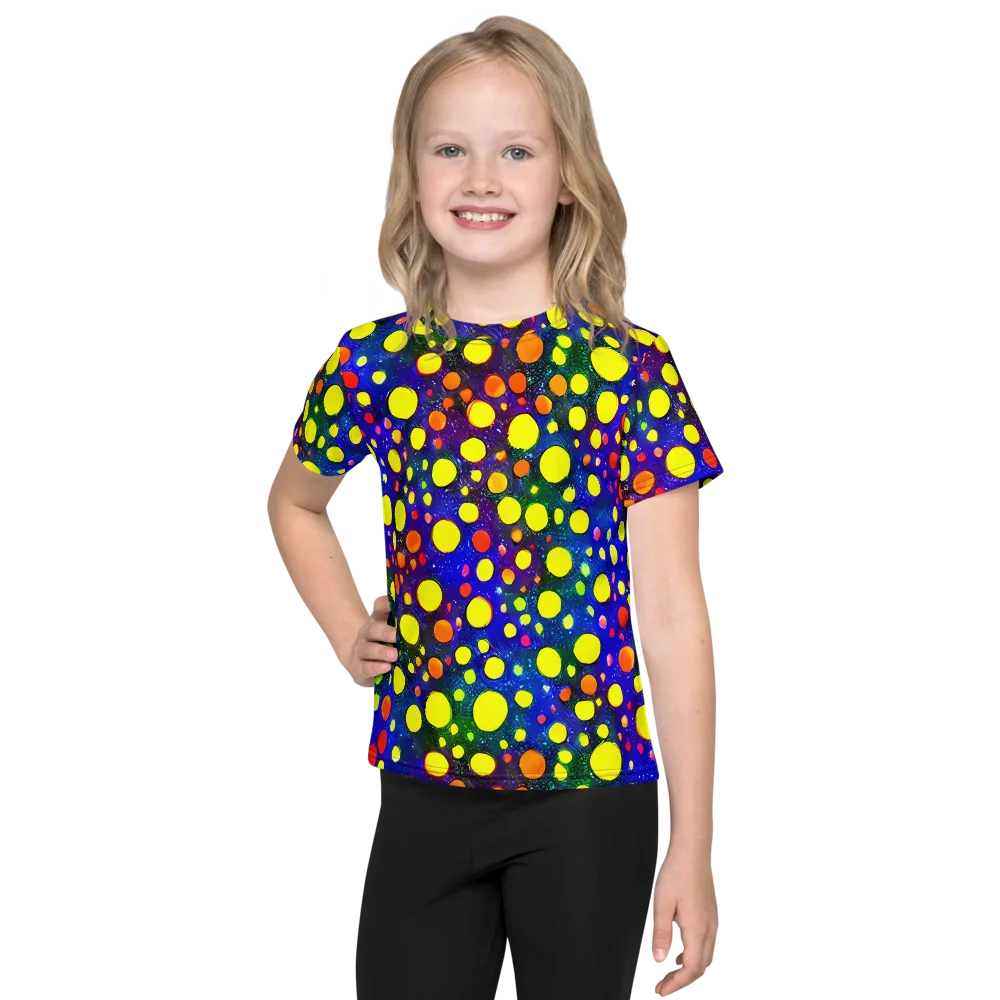 Ultraviolet Bubbles on Kids Crew Neck T-Shirt — Front