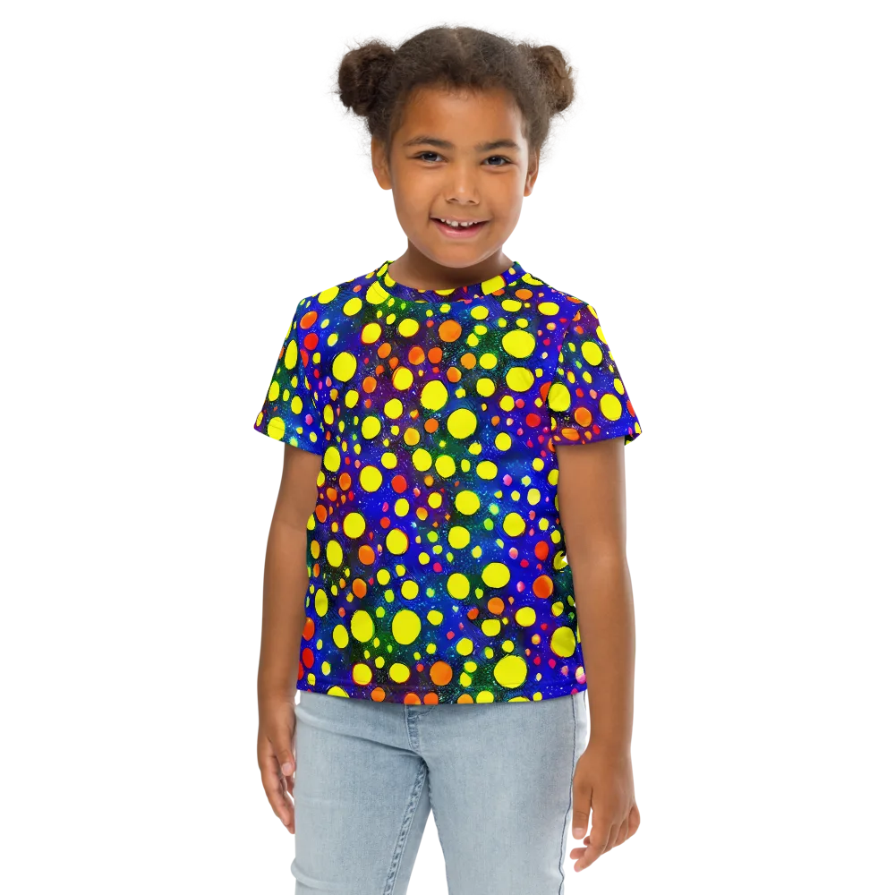 Ultraviolet Bubbles on Kids Crew Neck T-Shirt — Front
