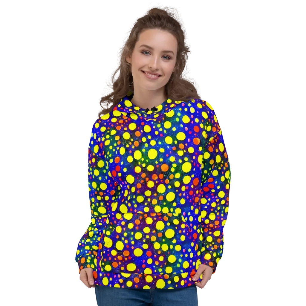 Ultraviolet Bubbles on Hoodie — Front
