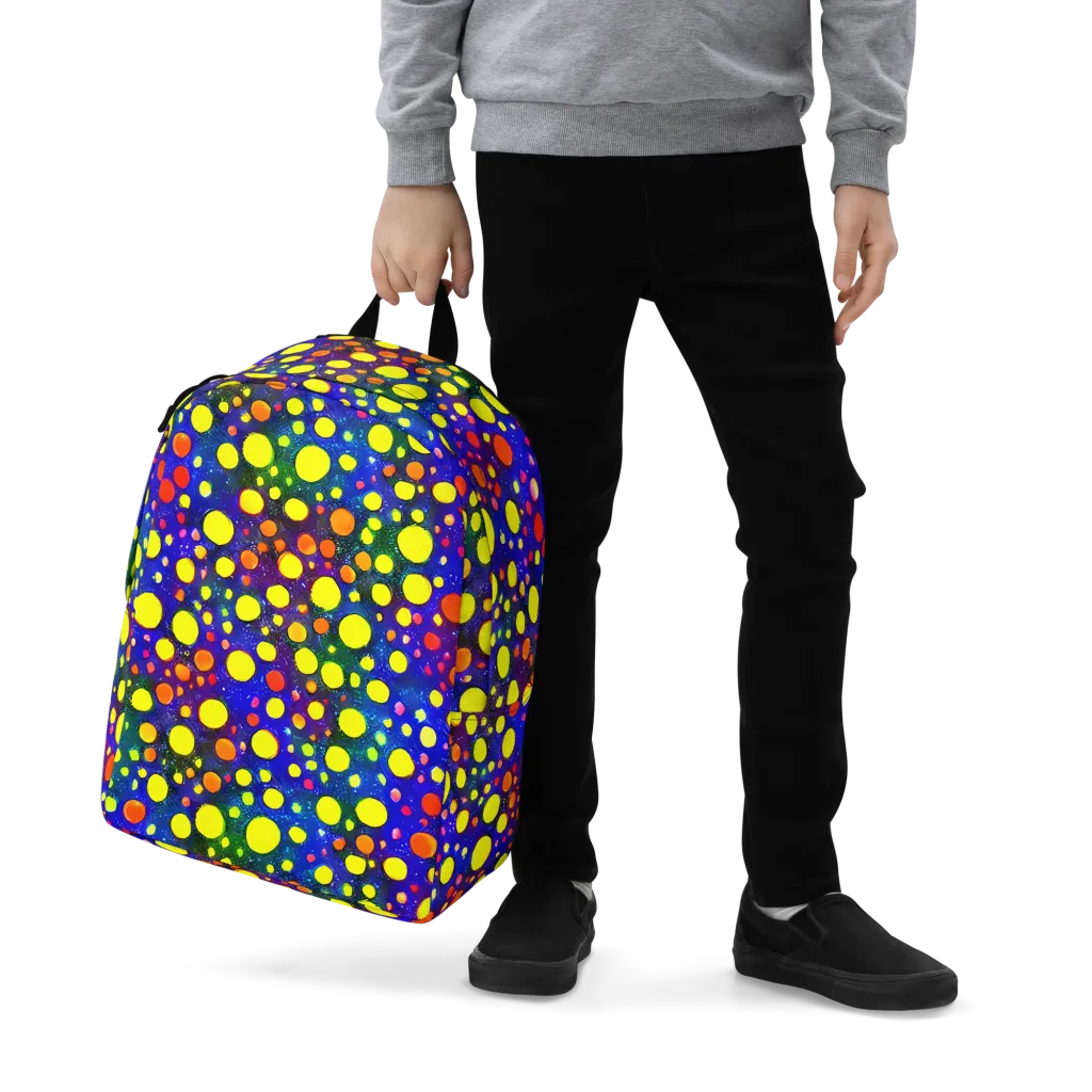 Ultraviolet Bubbles on Minimalist Backpack — Zoomed-in