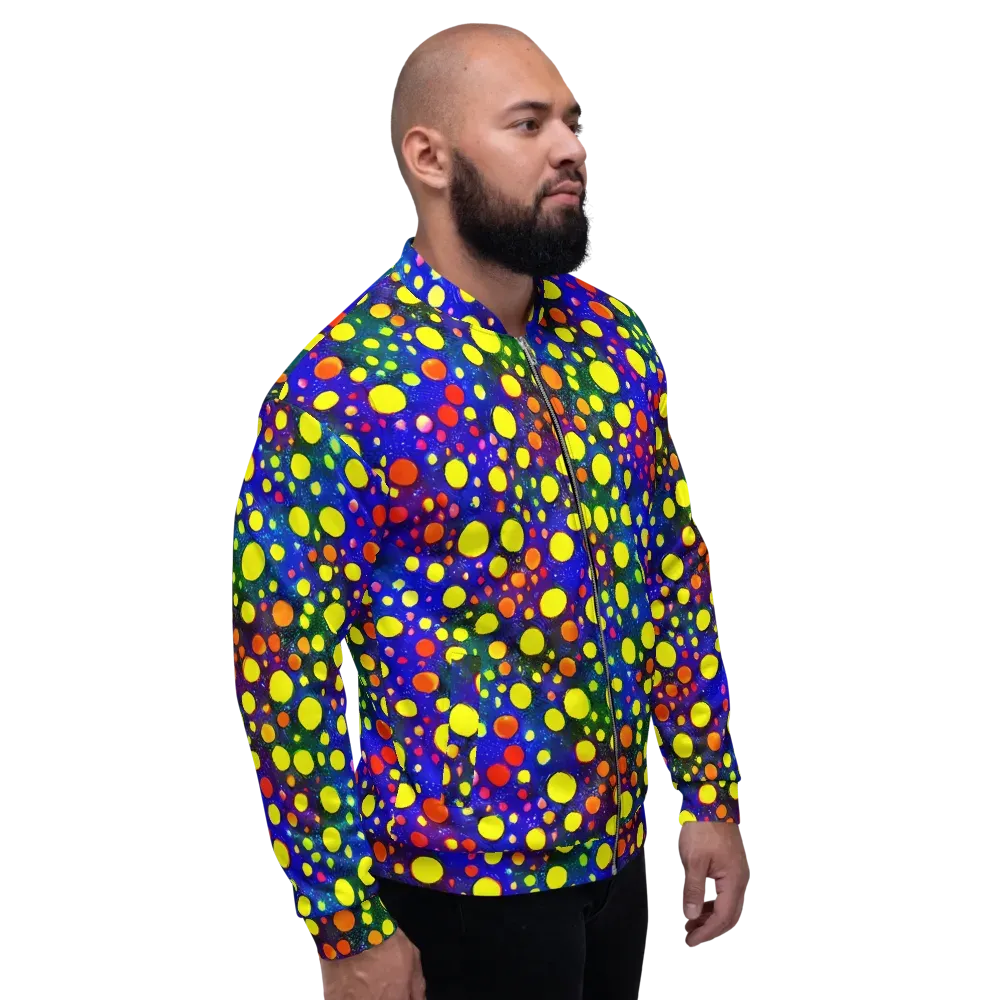 Ultraviolet Bubbles on Bomber Jacket — Right