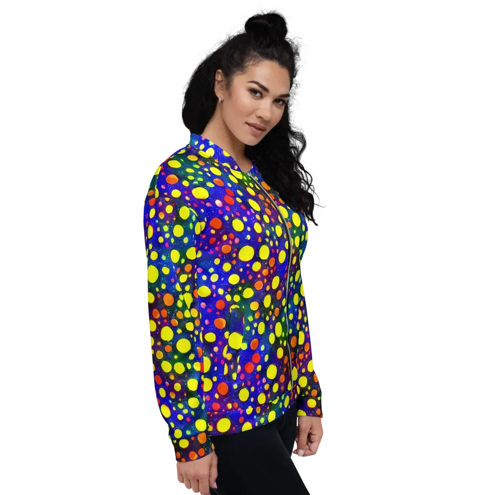 Ultraviolet Bubbles on Bomber Jacket — Right