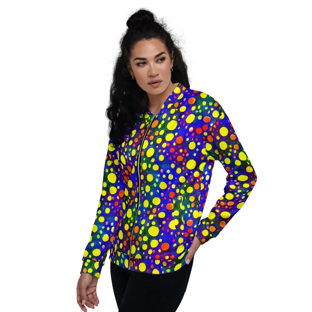 Ultraviolet Bubbles on Bomber Jacket — Left