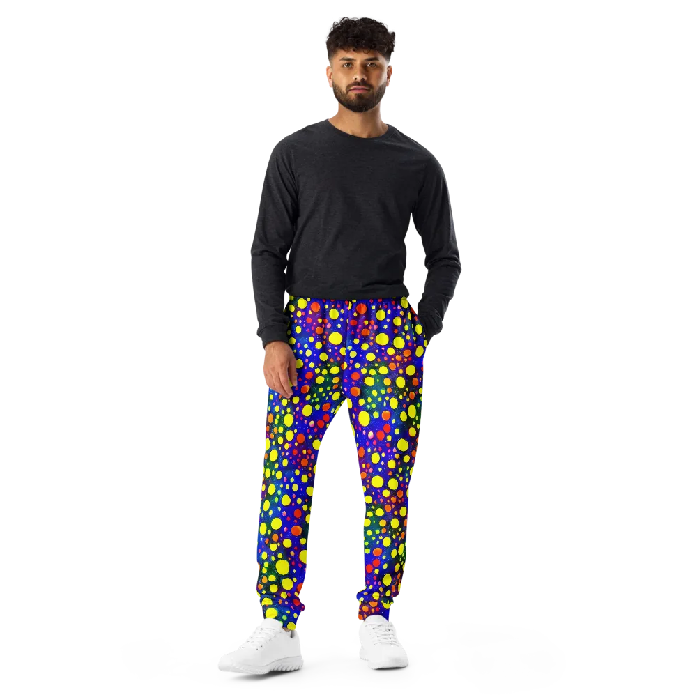 Ultraviolet Bubbles on Men's Joggers — Front