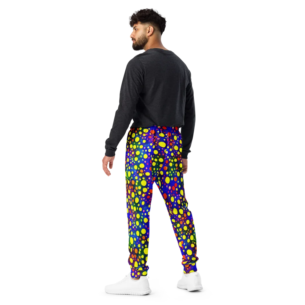 Ultraviolet Bubbles on Men's Joggers — Back
