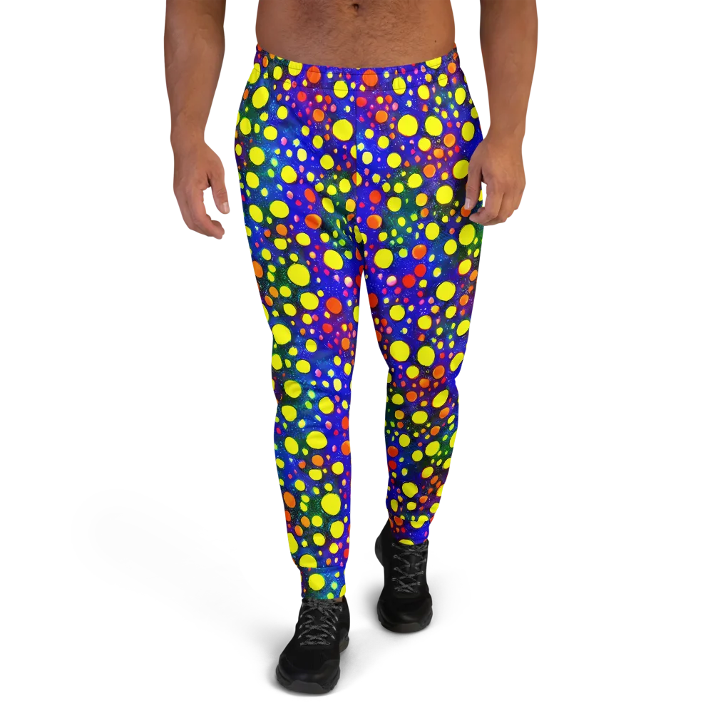 Ultraviolet Bubbles on Men's Joggers — Front