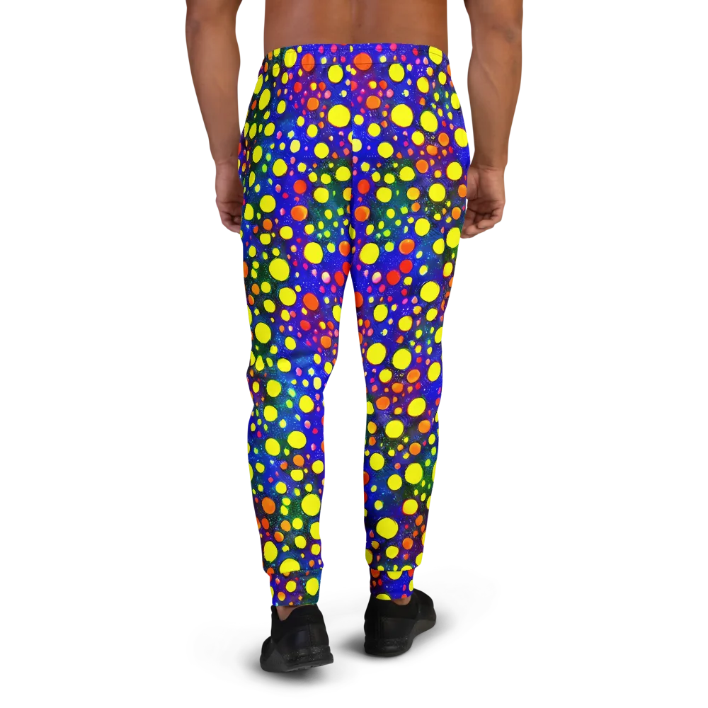 Ultraviolet Bubbles on Men's Joggers — Back