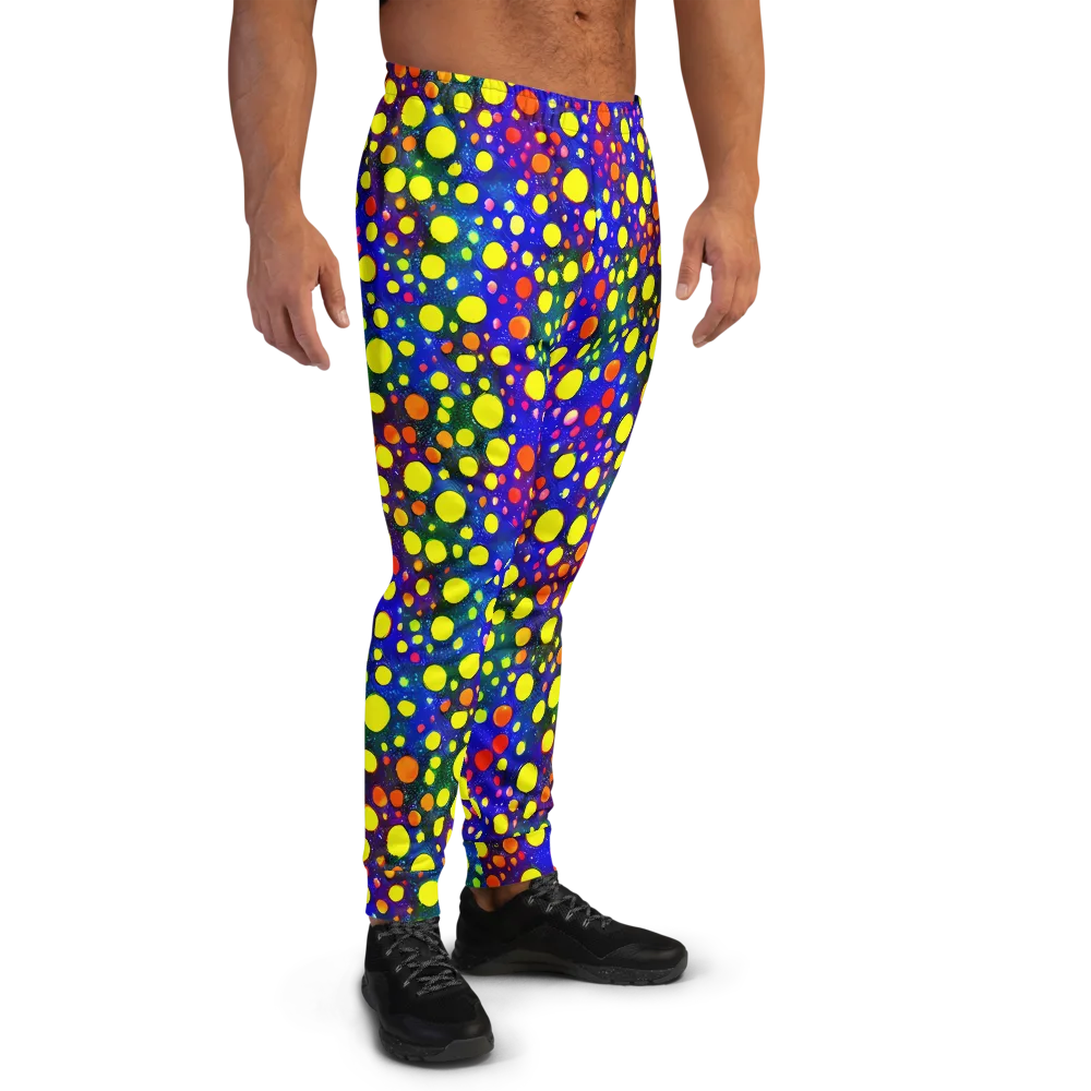 Ultraviolet Bubbles on Men's Joggers — Right