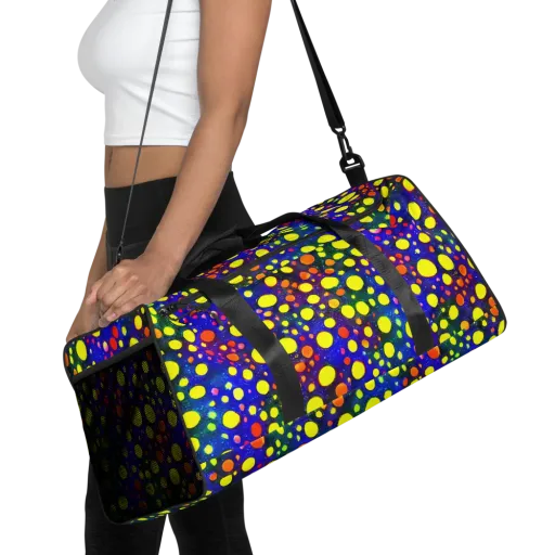 Ultraviolet Bubbles on a Duffle Bag