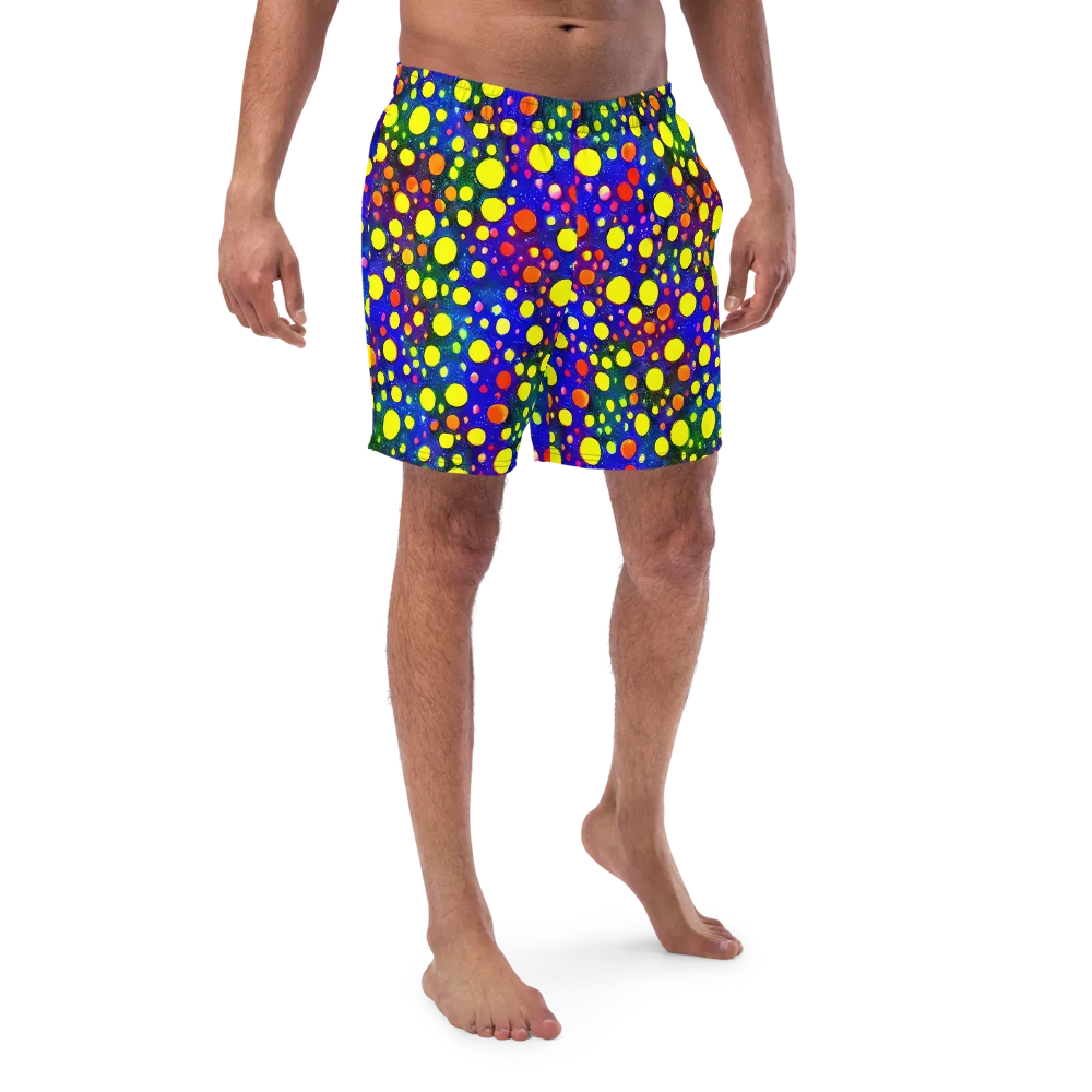 Ultraviolet Bubbles on Swim Trunks — Front