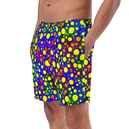 Ultraviolet Bubbles on a Swim Trunks