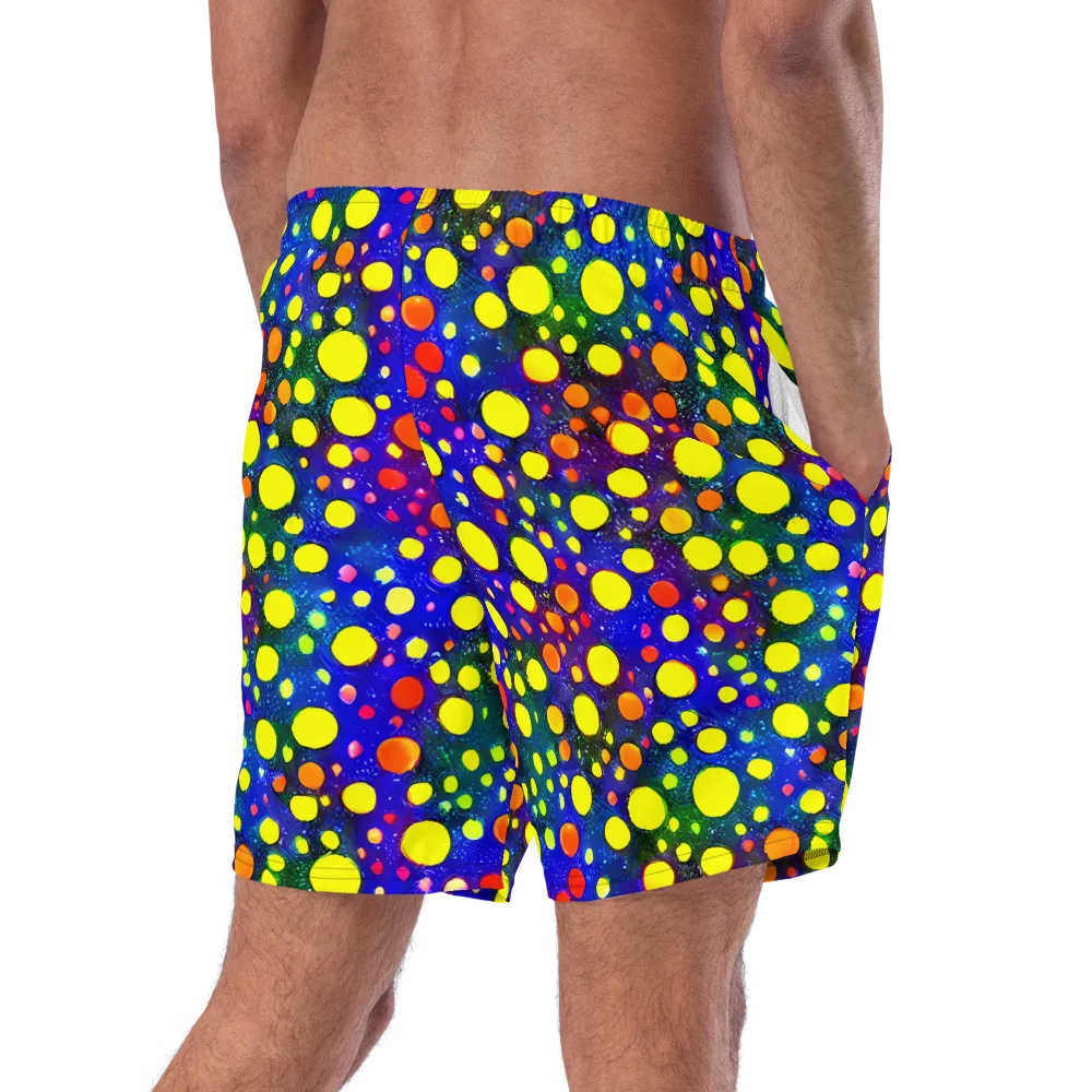Ultraviolet Bubbles on Swim Trunks — Right Back