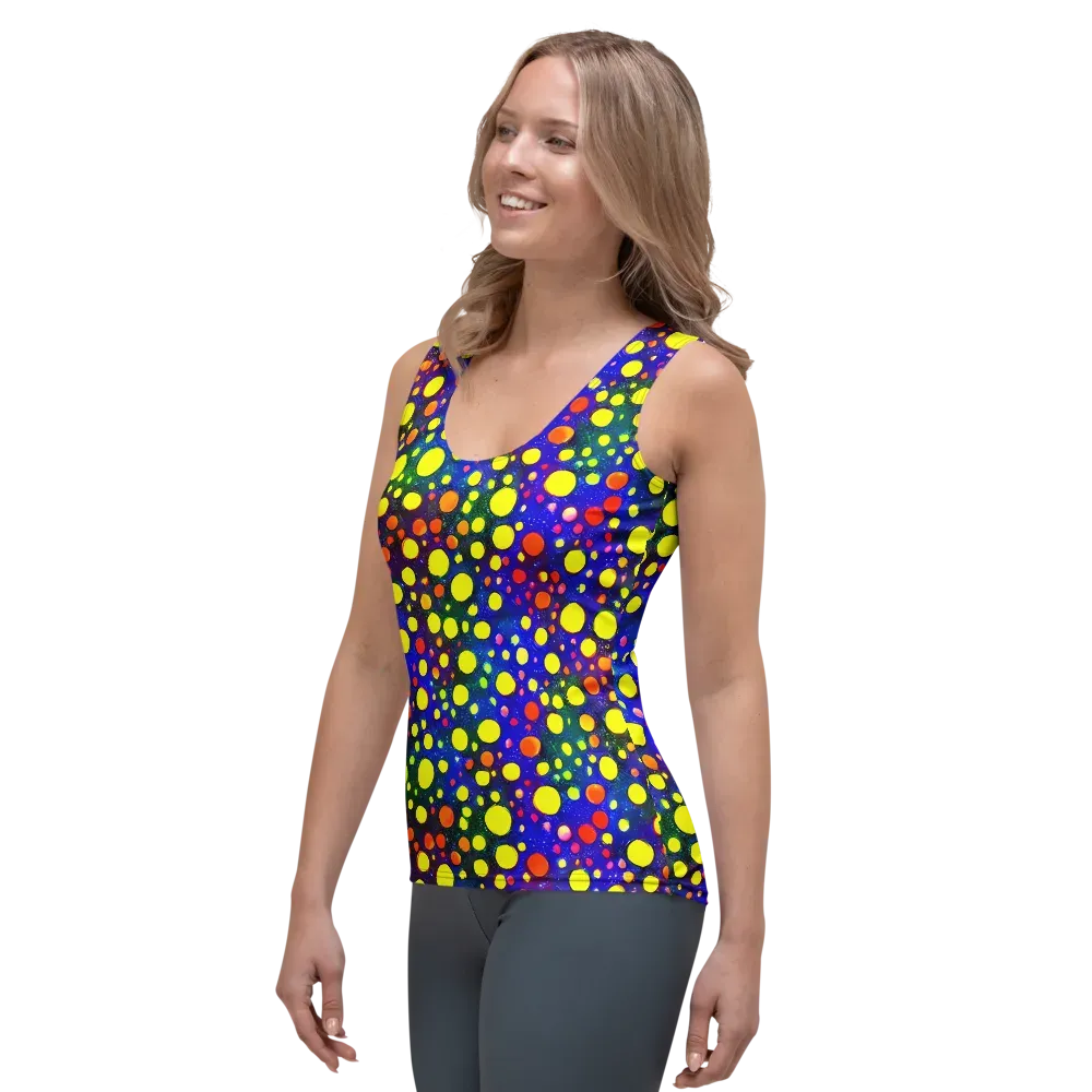 Ultraviolet Bubbles on Women's Tank Top — Left Front