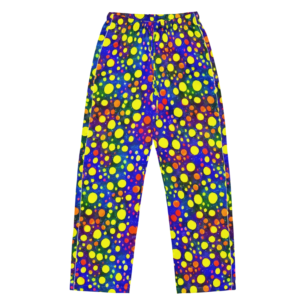 Ultraviolet Bubbles on Women's Pajama Pants — Front