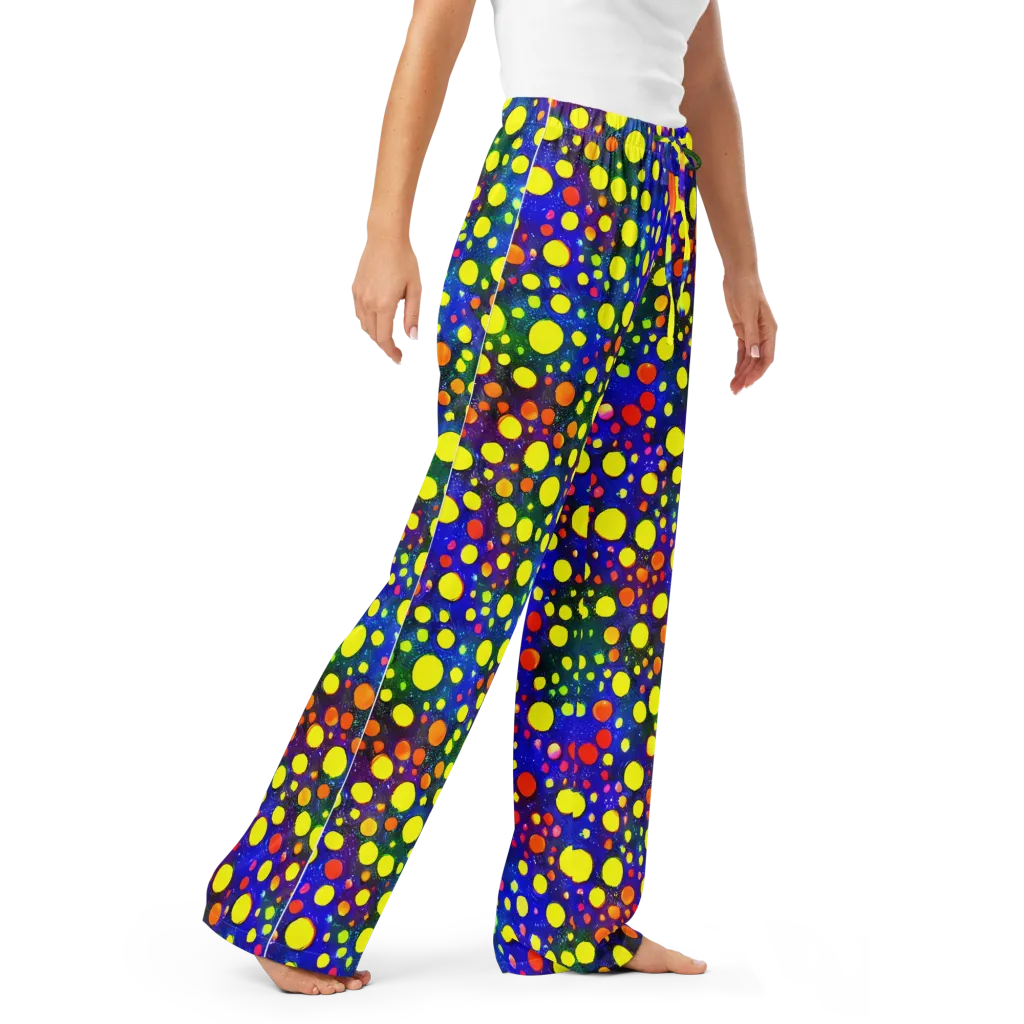 Ultraviolet Bubbles on Women's Pajama Pants — Right Front