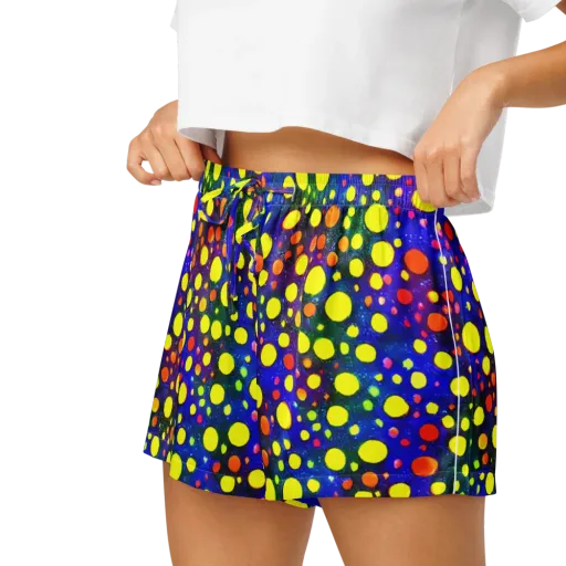 Ultraviolet Bubbles on a Women's Pajama Shorts