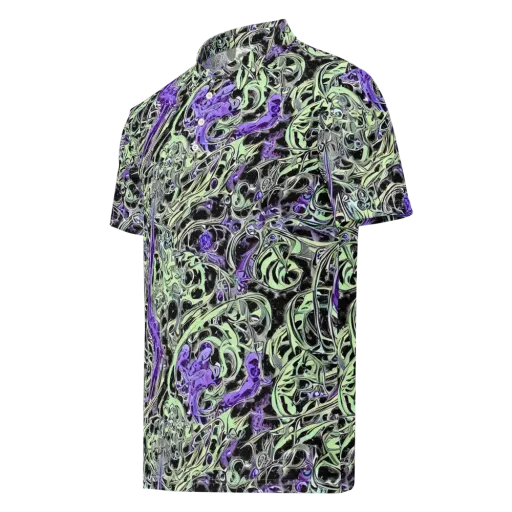 Psychic Vortex on a Men's Slim Fit Polo Shirt