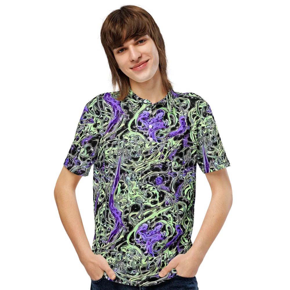 Psychic Vortex on Men's Slim Fit Polo Shirt — Front