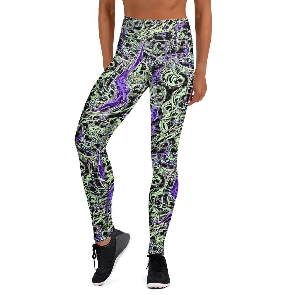 Psychic Vortex on Yoga Leggings — Front
