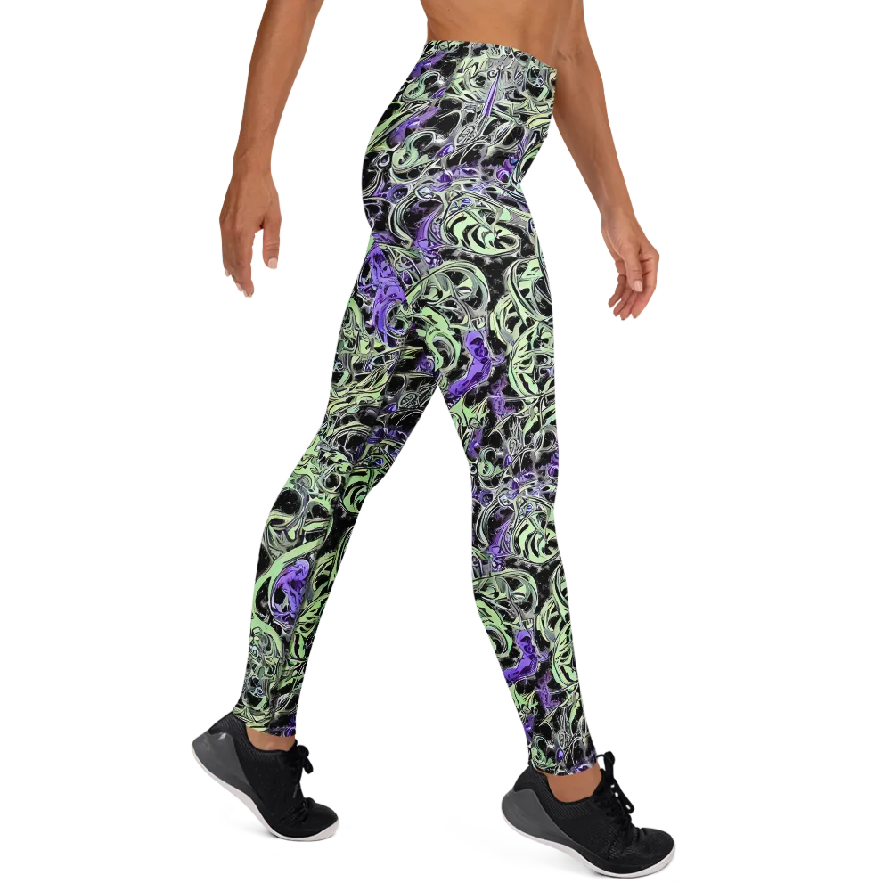 Psychic Vortex on Yoga Leggings — Right