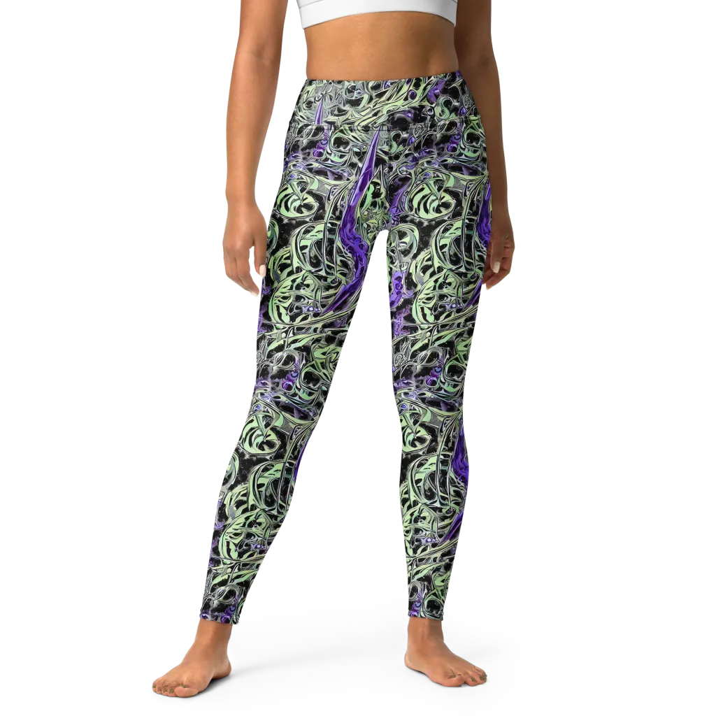 Psychic Vortex on Yoga Leggings — Front