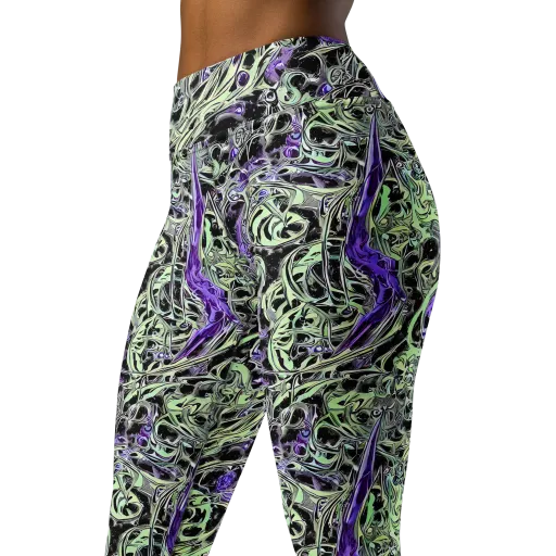 Psychic Vortex on a Yoga Leggings