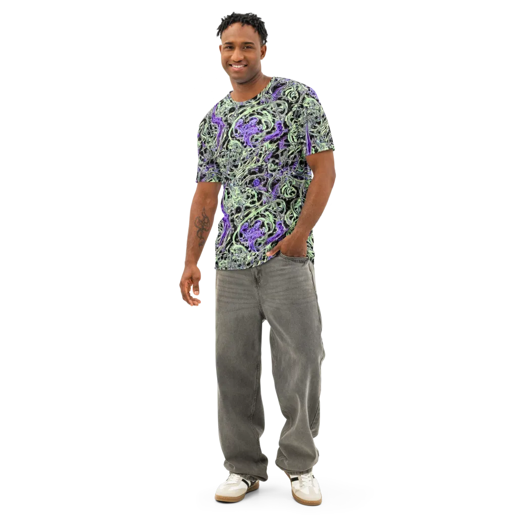 Psychic Vortex on Men's Cotton Crew Neck T-Shirt — Front