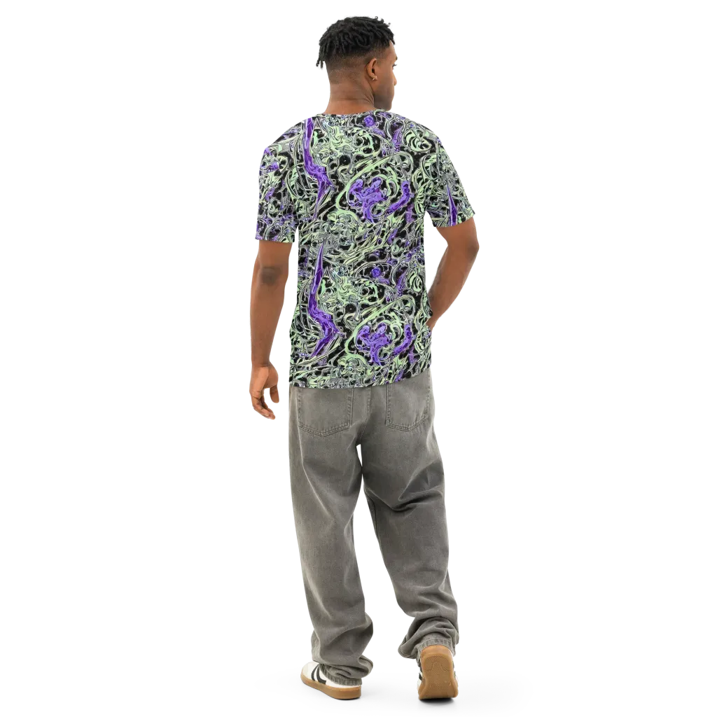 Psychic Vortex on Men's Cotton Crew Neck T-Shirt — Back