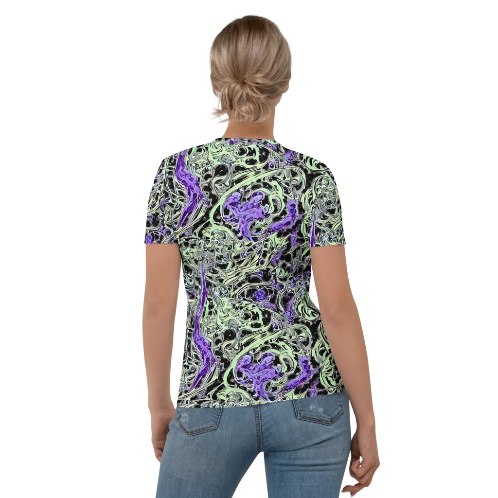Psychic Vortex on Women's Crew Neck T-Shirt — Back