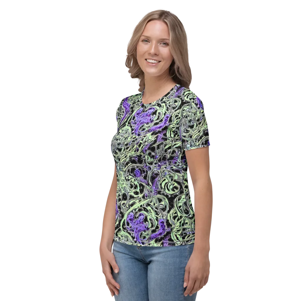 Psychic Vortex on Women's Crew Neck T-Shirt — Left