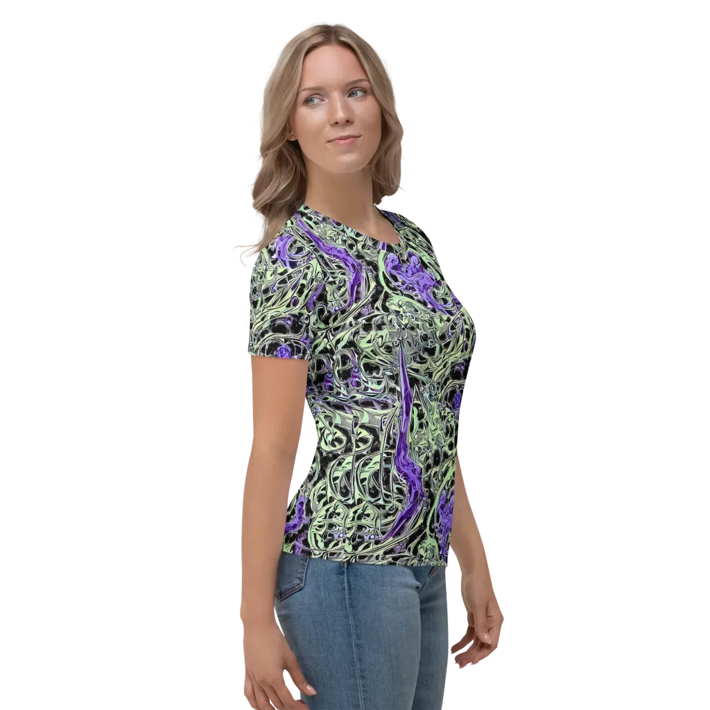 Psychic Vortex on Women's Crew Neck T-Shirt — Right