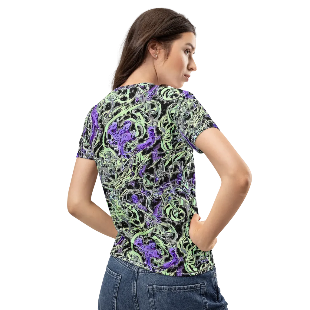 Psychic Vortex on Women's Crew Neck T-Shirt — Back