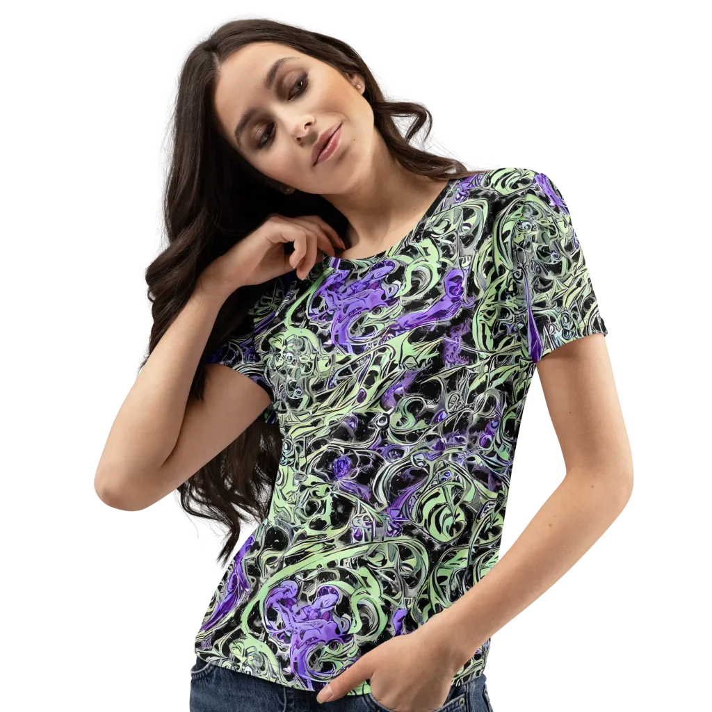 Psychic Vortex on Women's Crew Neck T-Shirt — Left Front