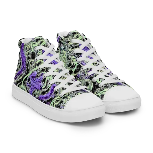 Psychic Vortex on a Women's High Top Canvas Shoes