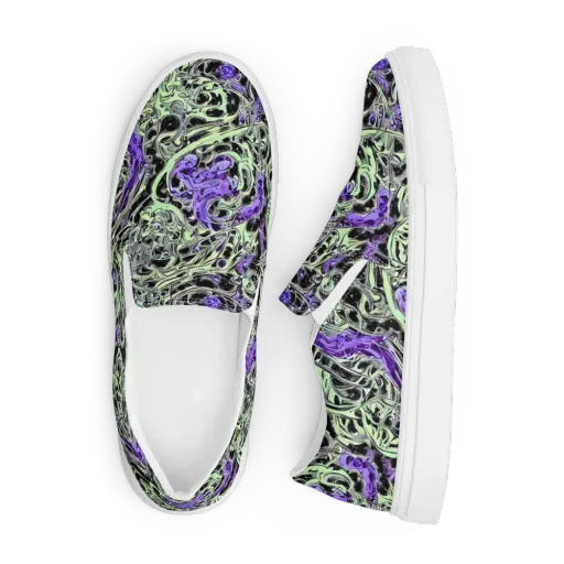 Psychic Vortex on a Men's Slip-On Canvas Shoes