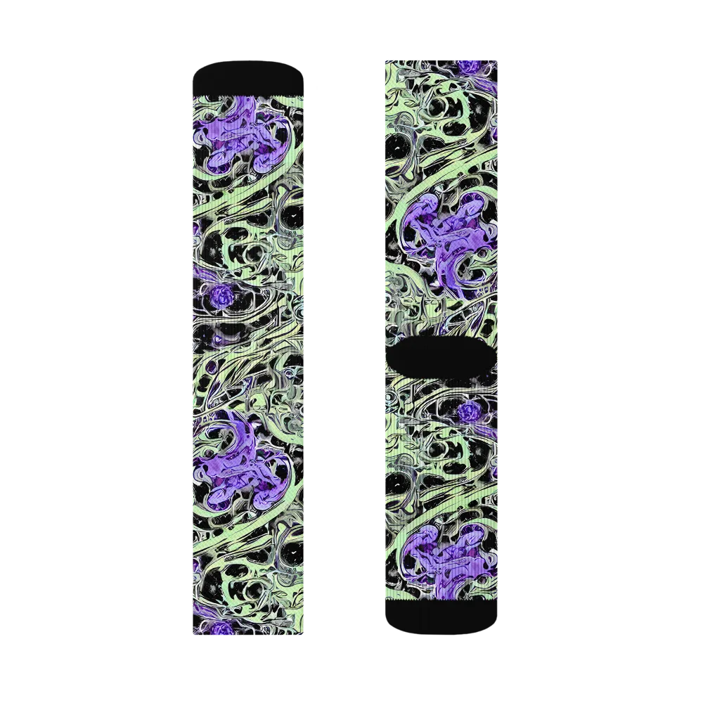 Psychic Vortex on Socks — Left Sock