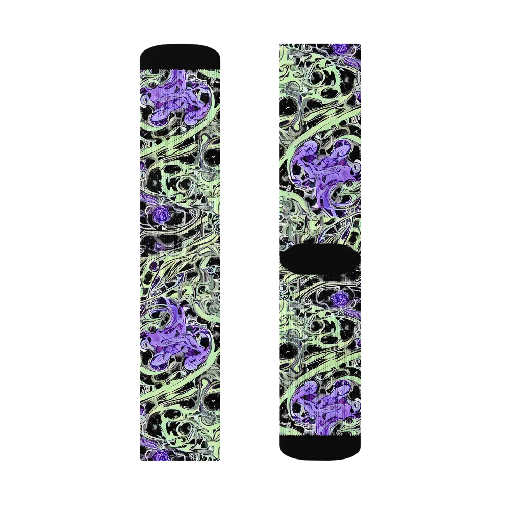 Psychic Vortex on Socks — Right Sock