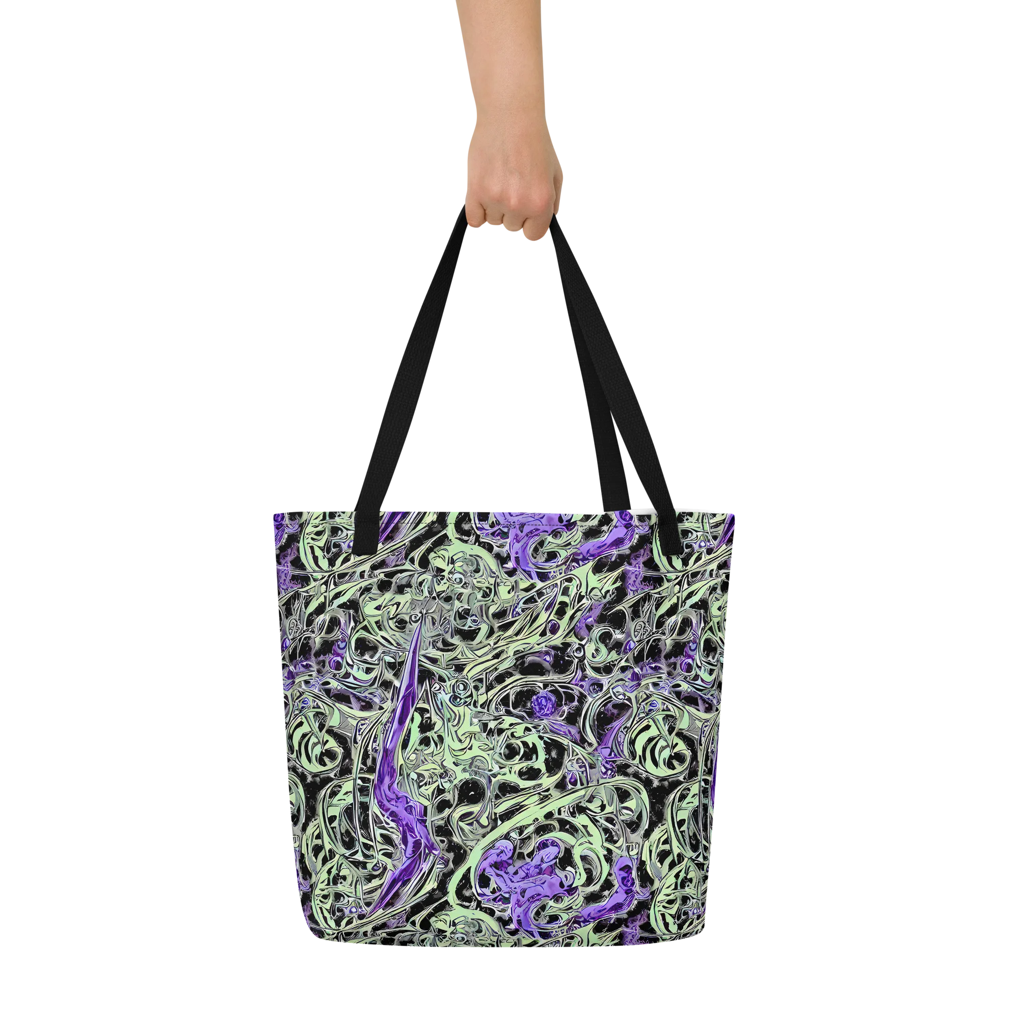 Psychic Vortex on Large Tote Bag W/ Pocket — Front