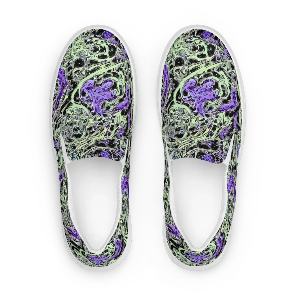 Psychic Vortex on Women's Slip-On Canvas Shoes — Front