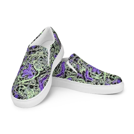 Psychic Vortex on a Women's Slip-On Canvas Shoes