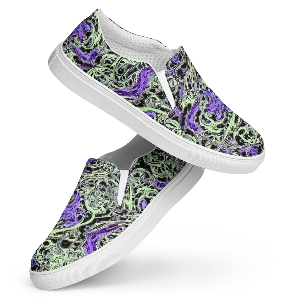Psychic Vortex on Women's Slip-On Canvas Shoes — Front