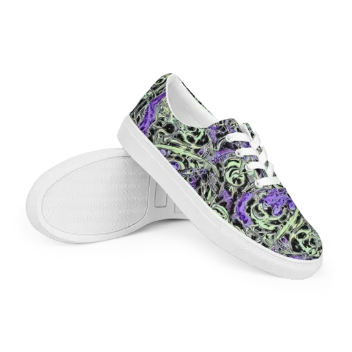 Psychic Vortex on a Men's Lace-Up Canvas Shoes