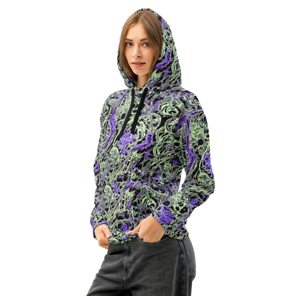 Psychic Vortex on Cotton Hoodie — Left Front